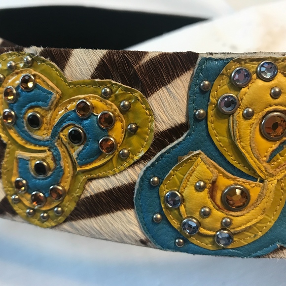 Vintage Kippys Belt Size 34, Amazing Colors, Glam main image 4